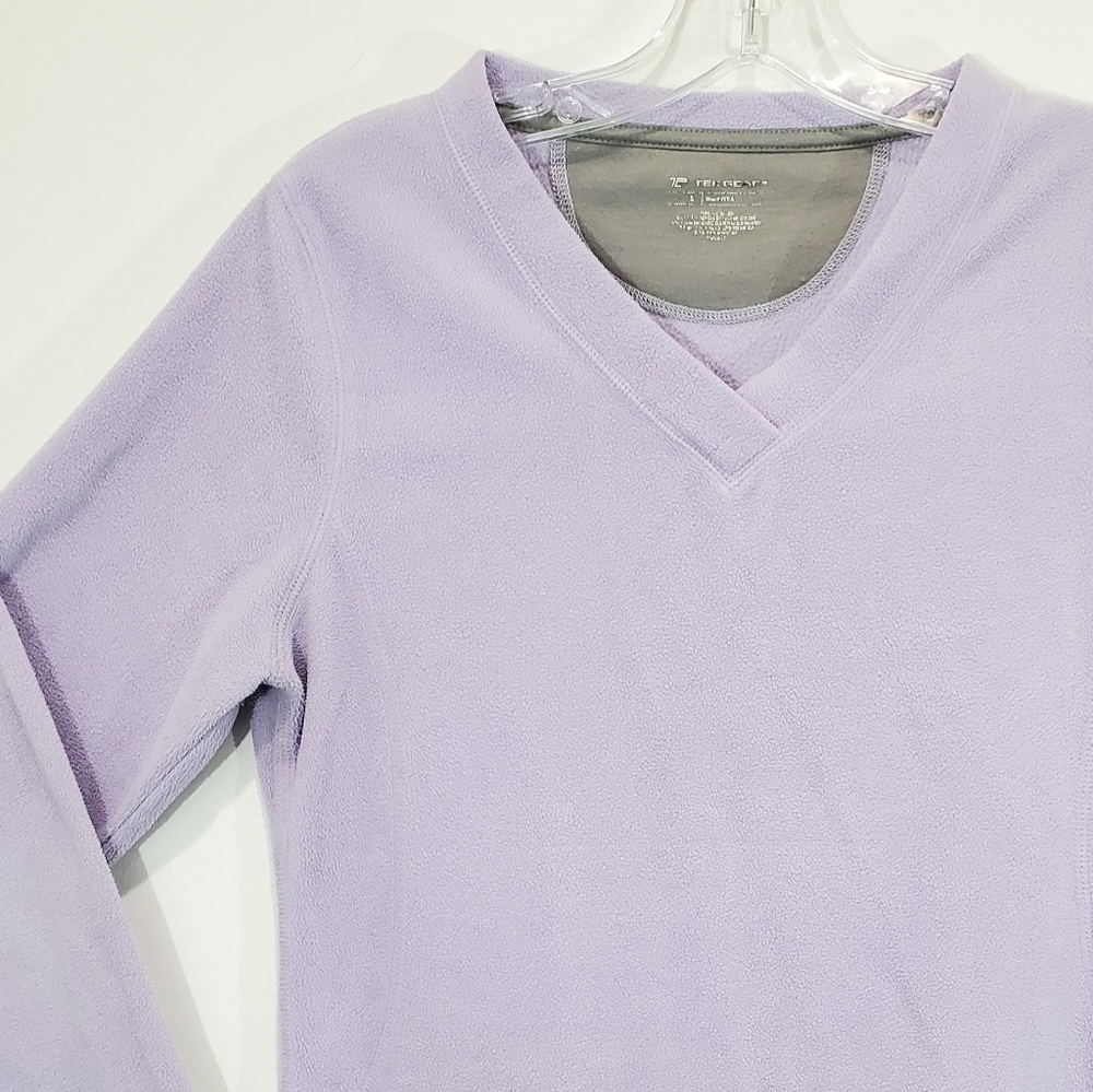 Tek Gear Purple Fleece Pullover Top Size S